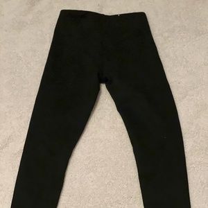 NWOT Zara kids Faux Suede Black Leggings